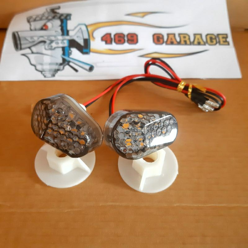 Lampu Sein-Sen-Ritting Tempel Kuning| Lampu Sein jempol |  Sein Tempel Mx king Vixion R15 Cbr Ninja 