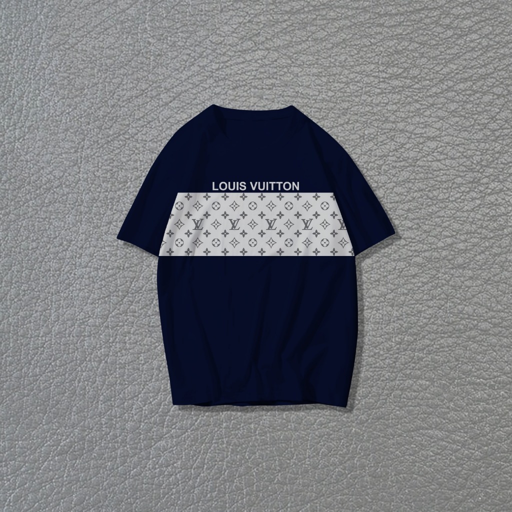 Baju Kaos T Shirt Cotton katun 100% original combed 24s Premium Pria Wanita Unisex louis vuitton BL