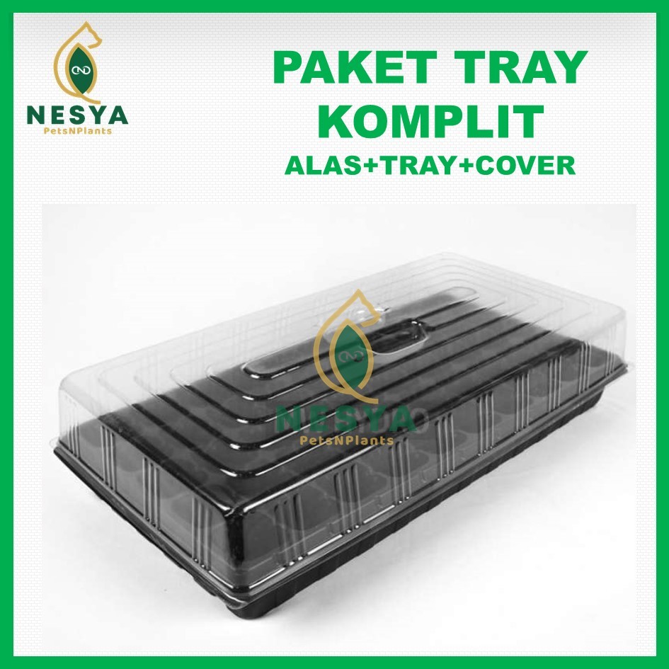 Paket Tray Semai Alas Tray Cover Tutup Tray Semai - Tray Semai