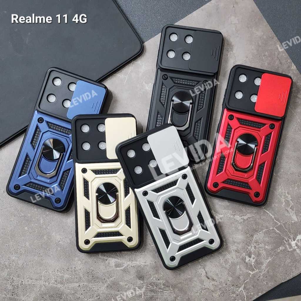 Realme 11 4G Realme 8i Realme C2 Realme C20 Realme C11 2021 Case Armor Slide Transformer Slide Kamer