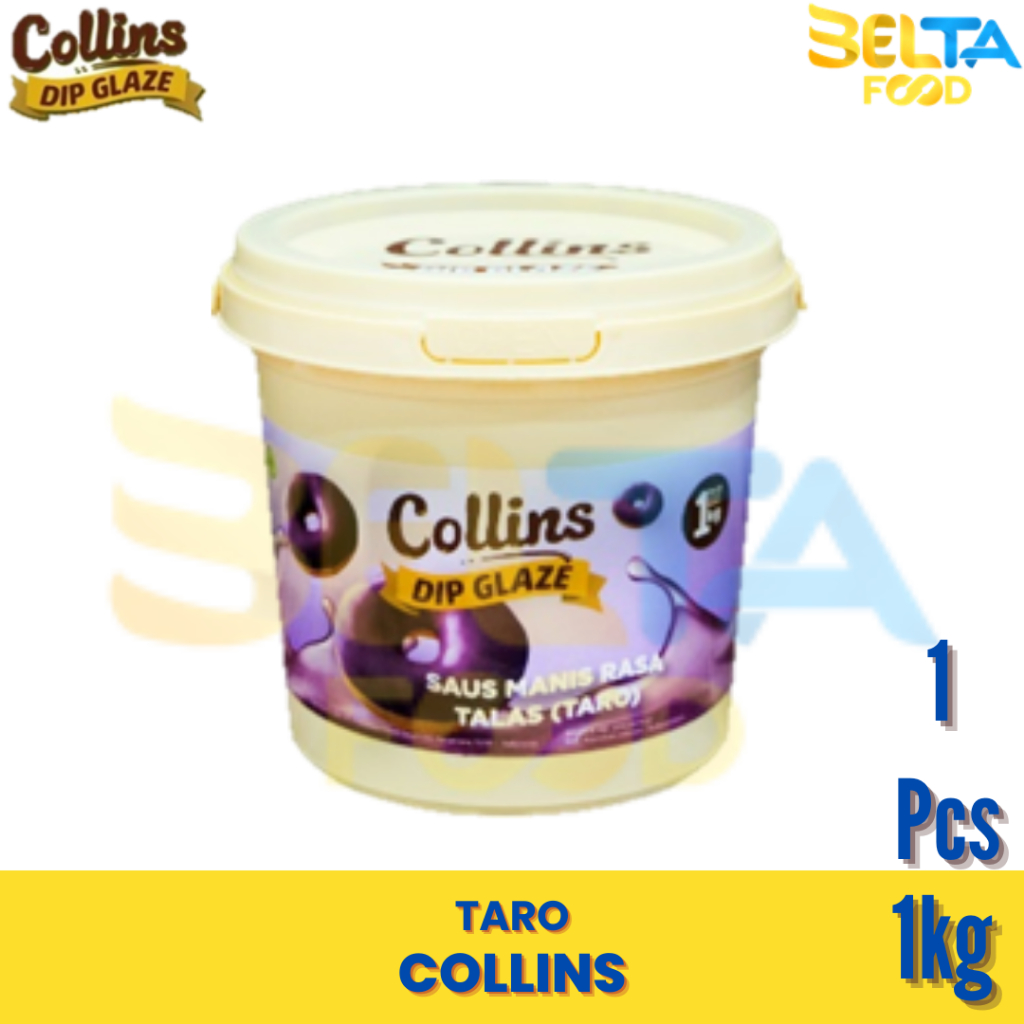 

Collins Dip Glaze Taro 1Kg Selai Topping Kue - Donat