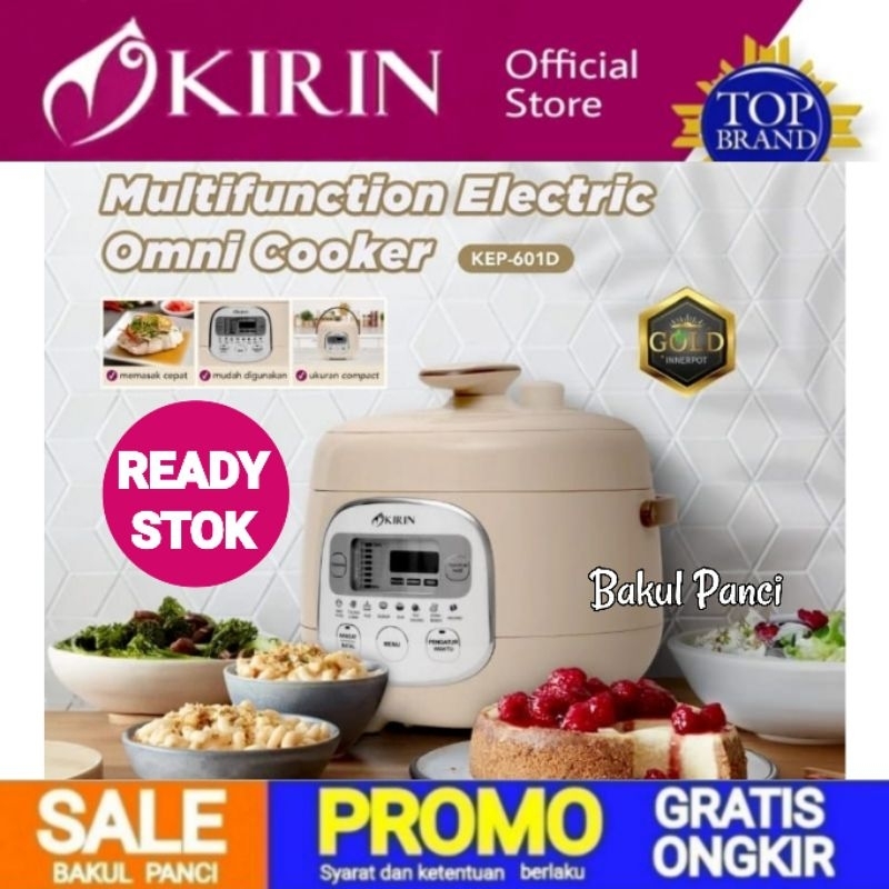 KIRIN ELECTRIC OMNI COOKER 1 Liter KEP-601 - PRESSURE COOKER - PANCI PRESTO ELEKTRIK