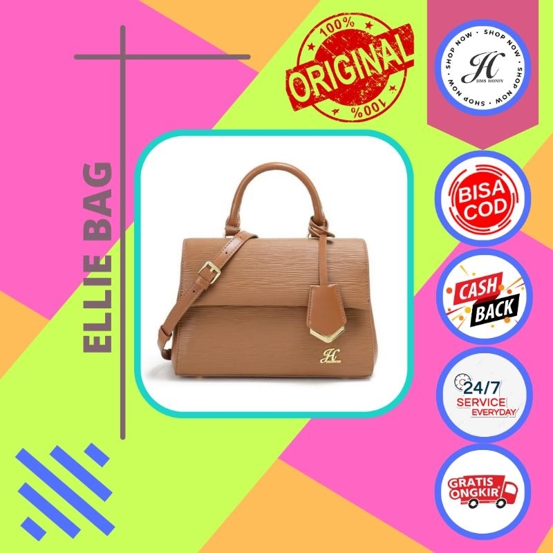 JIMS HONEY ELLIE BAG tas selempang wanita hand bag free gantungan tas kado pesta kantor formal kulia