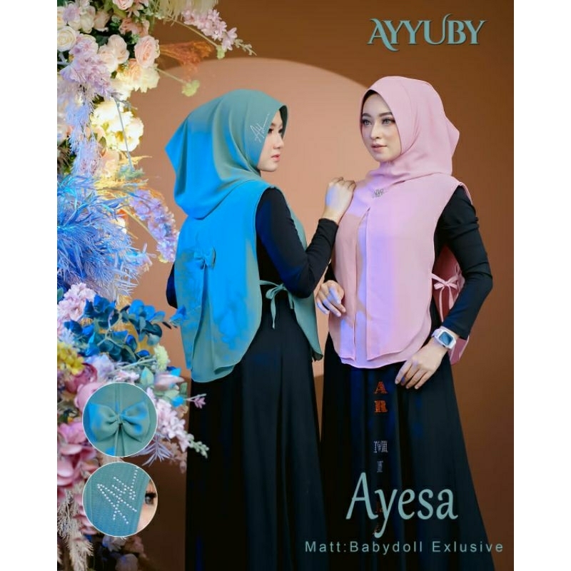 HIJAB KHIMAR INSTAN ROMPI AYESHI ORI AYYUBI