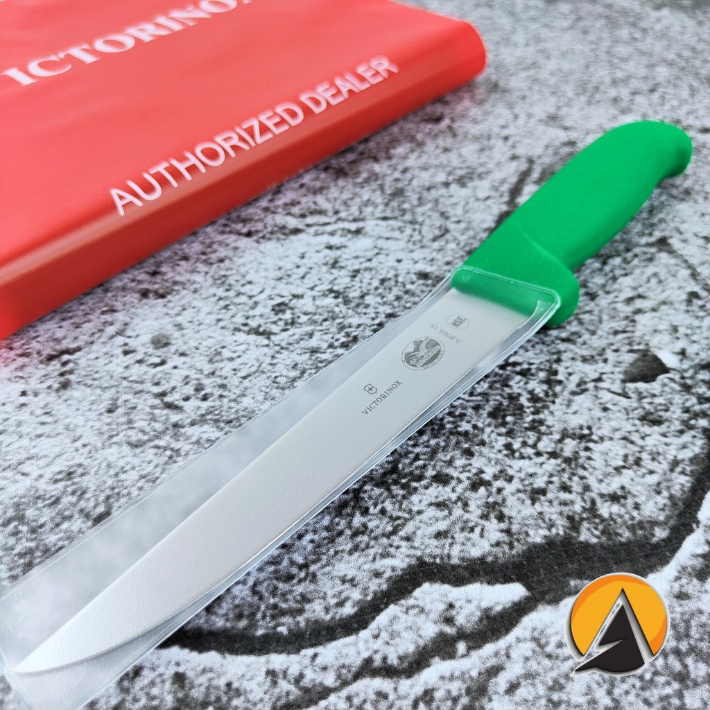 Pisau boning knife victorinox original 15 cm green fibrox kode 5.6004.15