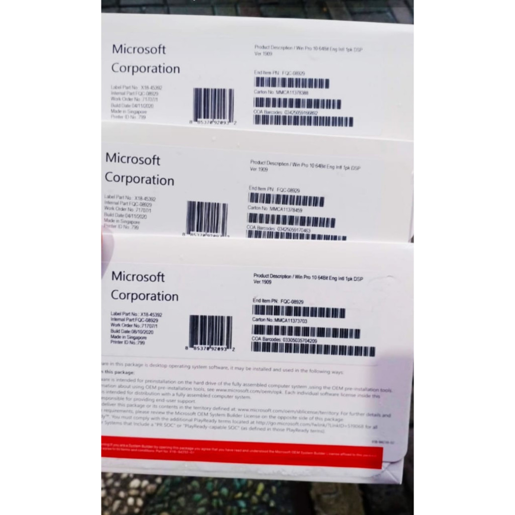 DVD Windows 10 Home 64 bit OEM Murah [ORIGINAL]