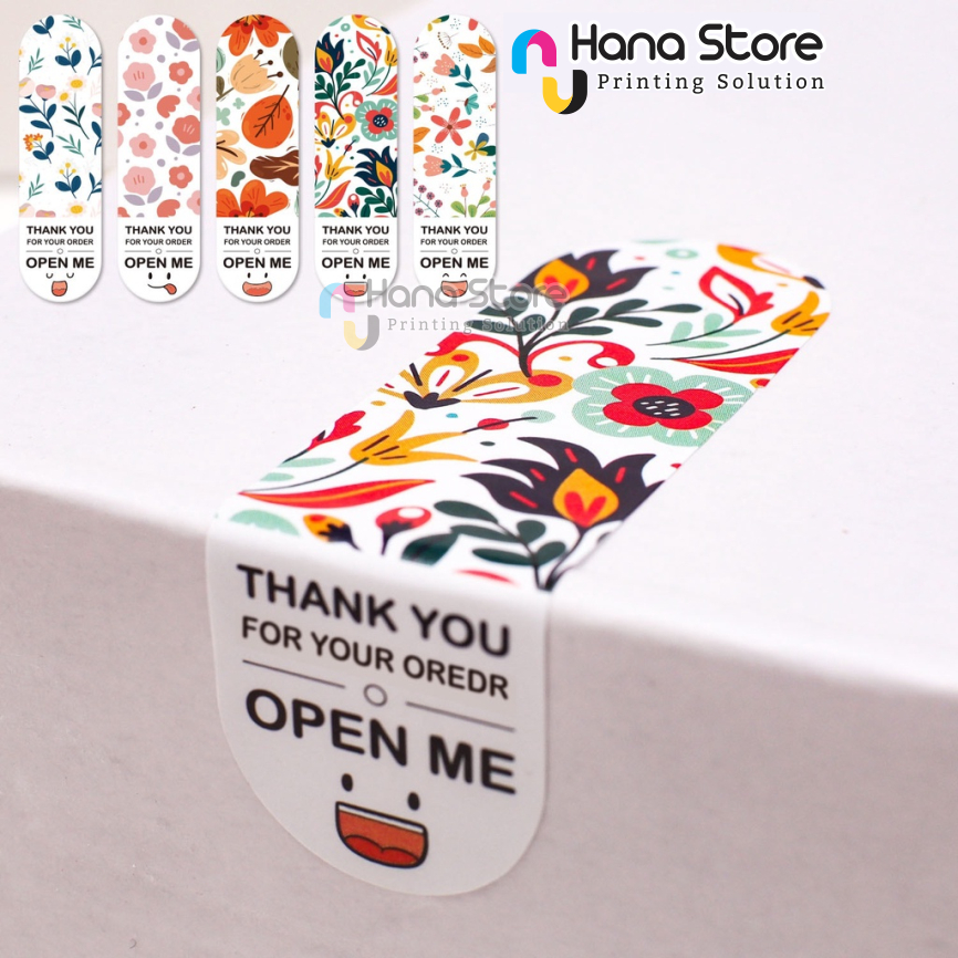 

50 pcs Stiker Label Open Me Thank You For Your Order