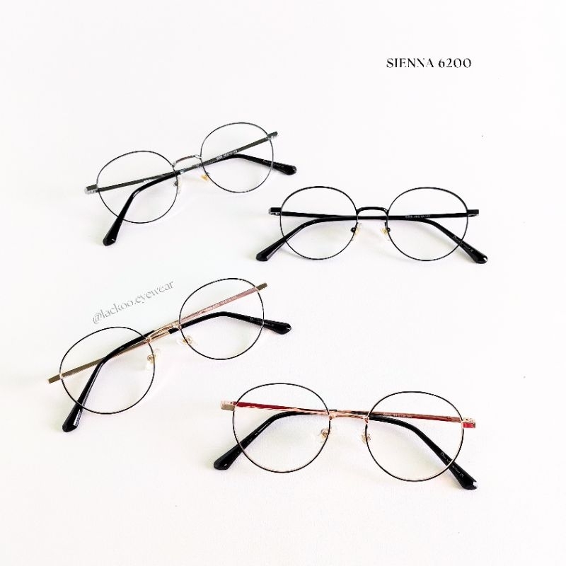 Frame Kacamata SIENNA 6200 | frame logam bulat kecil