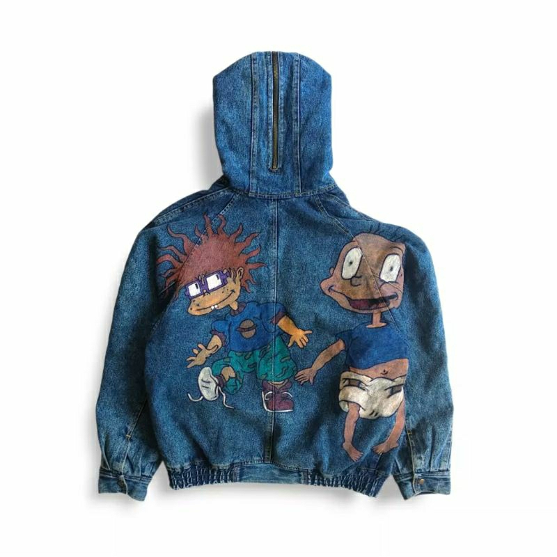 JAKET SHERPA HOODIE REWORKED VINTAGE