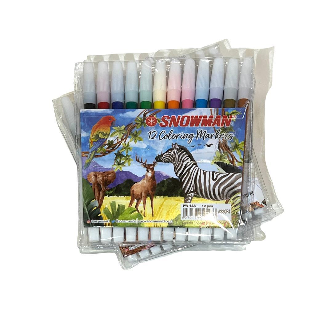 

Spidol Marker Pen Snowman 12 Warna PW12A