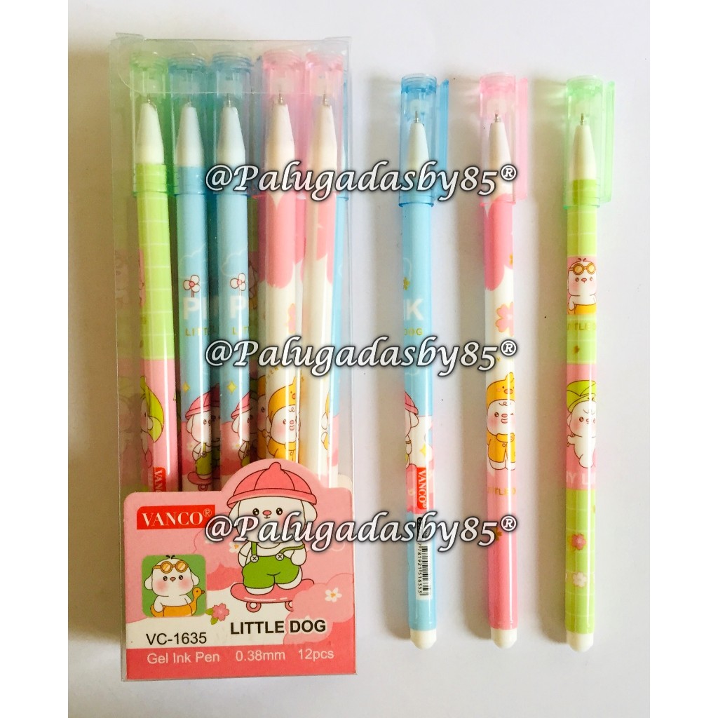 

(1 Biji) GROSIR Gelpen VANCO VC-1635 Little Dog 0.38 mm Gel Pen Hitam / Gel Pen Vanco VC-1635 / Bolpen Vanco VC1635 VC 1635