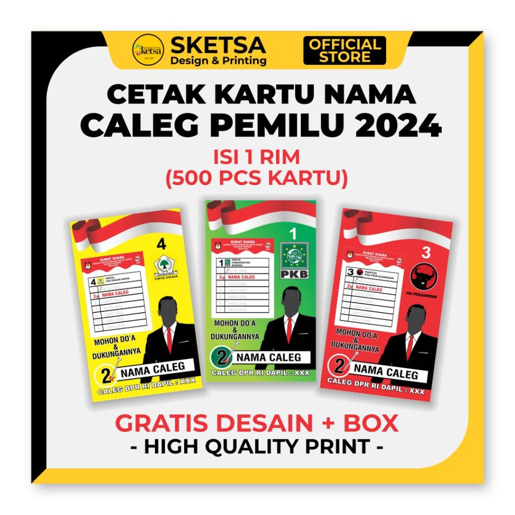 

Kartu nama premium / KARTU NAMA CUSTOM / KARTU NAMA CALEG / KARTU NAMA PEMILU 2024 / termurah 500 lembar (5 Kotak)