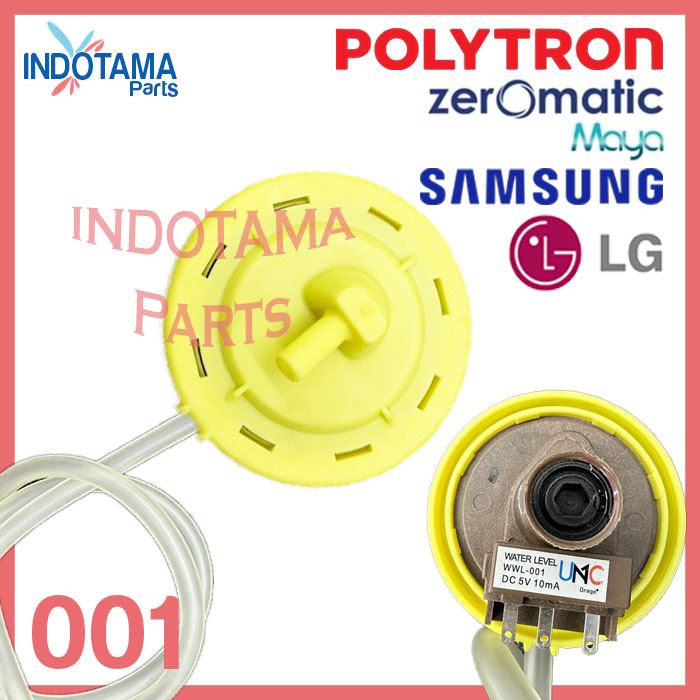 Water level mesin cuci LG original 3 pin + selang WWL-001+WWL-100
