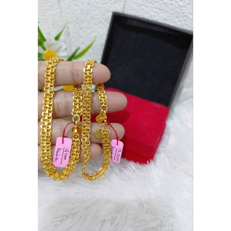 Gelang dobel Nori (logam uang)