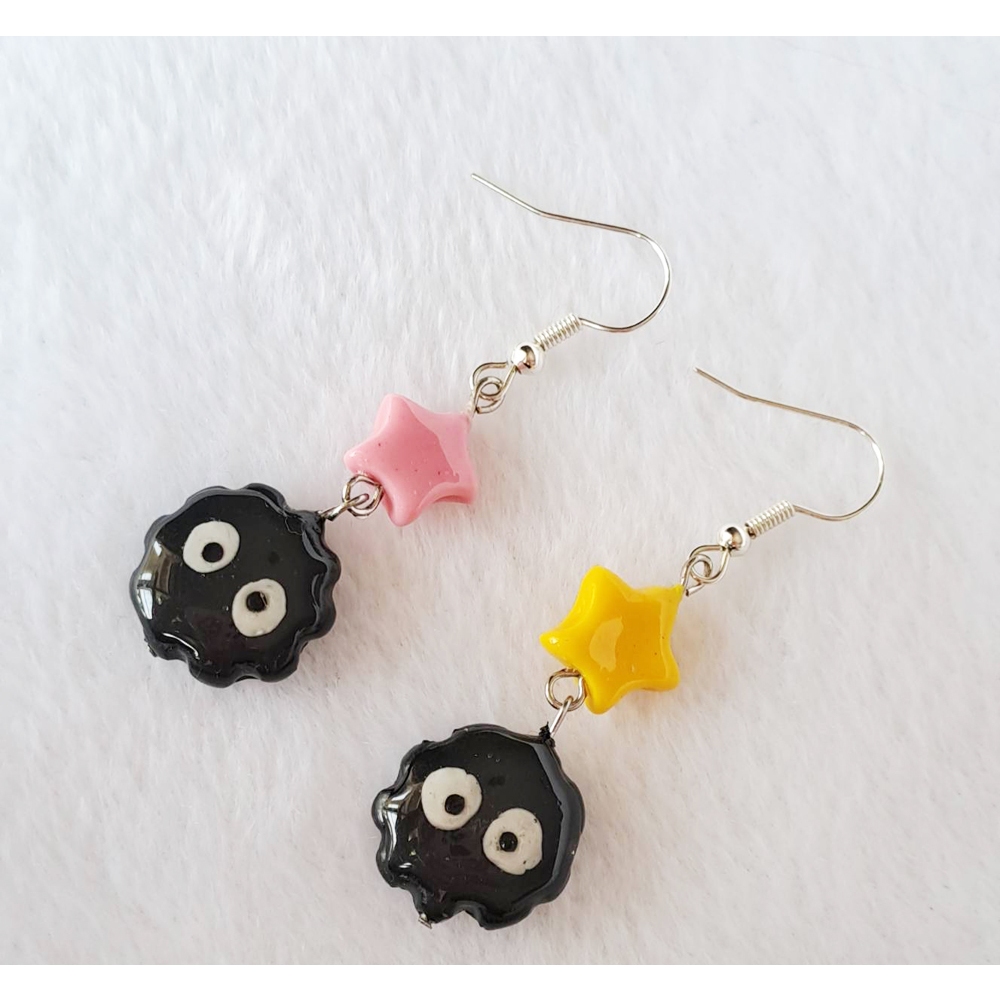 Anting Anime Ghibli Totoro clay susuwatari earring