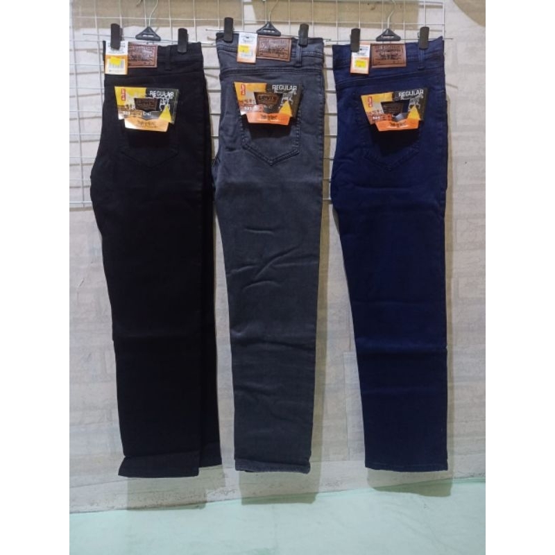 celana Jeans Panjang Pria Standrt Reguler fit/bahan soft jeans tebaL,halus,melar