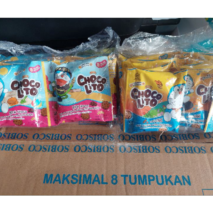 

Buruan Beli CHOCOLITO Mini Cookies Chocochips 1 Pack isi 10