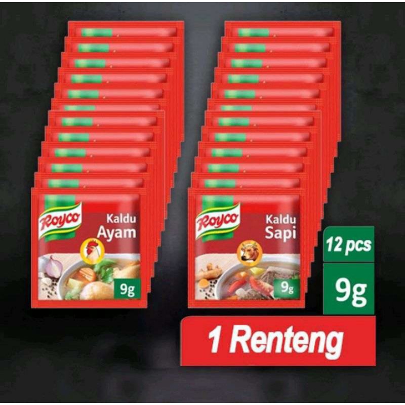 

Royco 9gr keemasan renceng isi 12 sachet