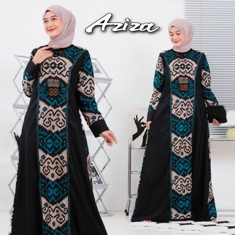 AZIZA GAMIS BATIK FASHION WANITA MUSLIMAH MASA KINI M - 4L