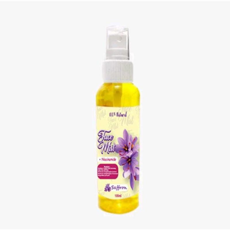 FACE MIST SAFFRON GLOWING DENGAN BUNGA SAFRON ASLI DAN VITAMIN C