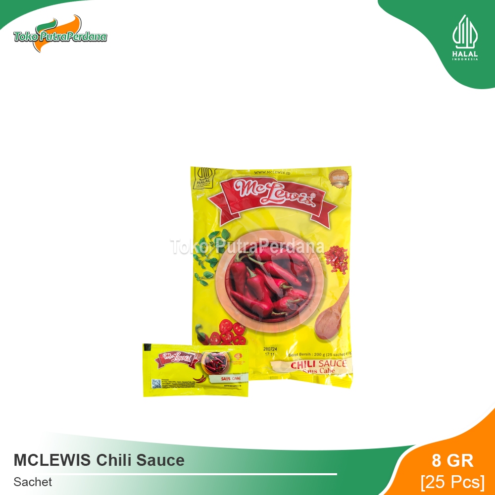 

MCLEWIS Chili Sauce Sachet 8gr (25 Pcs)