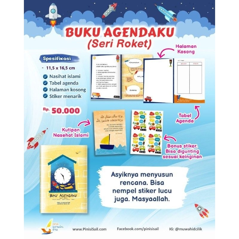 

BUKU AGENDAKU PINISI SAMUDRA ILMU SERI ROKET