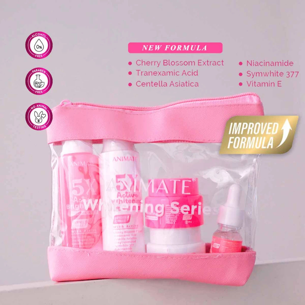 QEILA - ANIMATE WHITENING SERIES | PAKET ANIMATE WHITENING