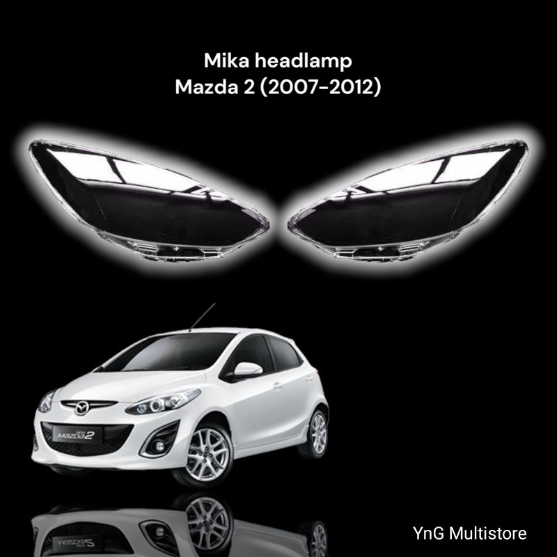 Mika headlamp lampu depan Mazda 2 2007-2012