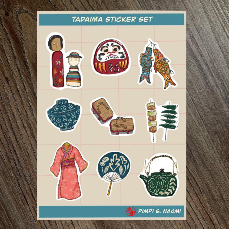 

Tadaima Sticker Set