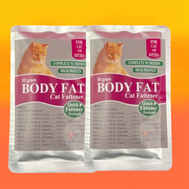 BODY FAT KUCING 50 GRAM VITAMIN PENGGEMUK BADAN KUCING BODY FAT 50 GRAM