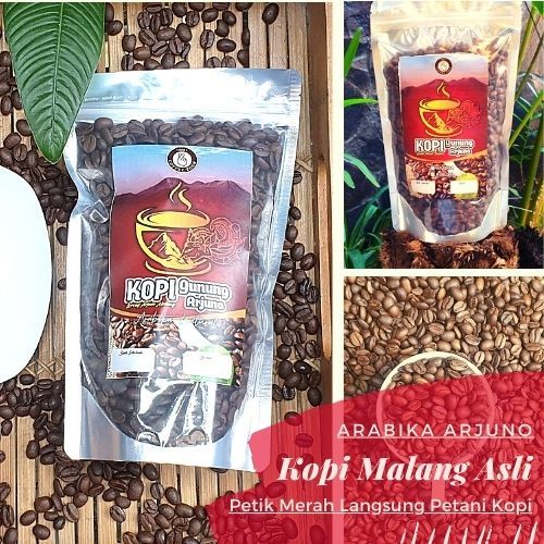 

Kopi Arabika Arabica Gunung Arjuno Malang Bubuk Murni Biji Asli 500 gr