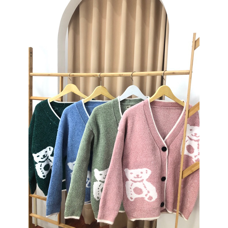 SWEATER BEAR TEBAL RAJUT