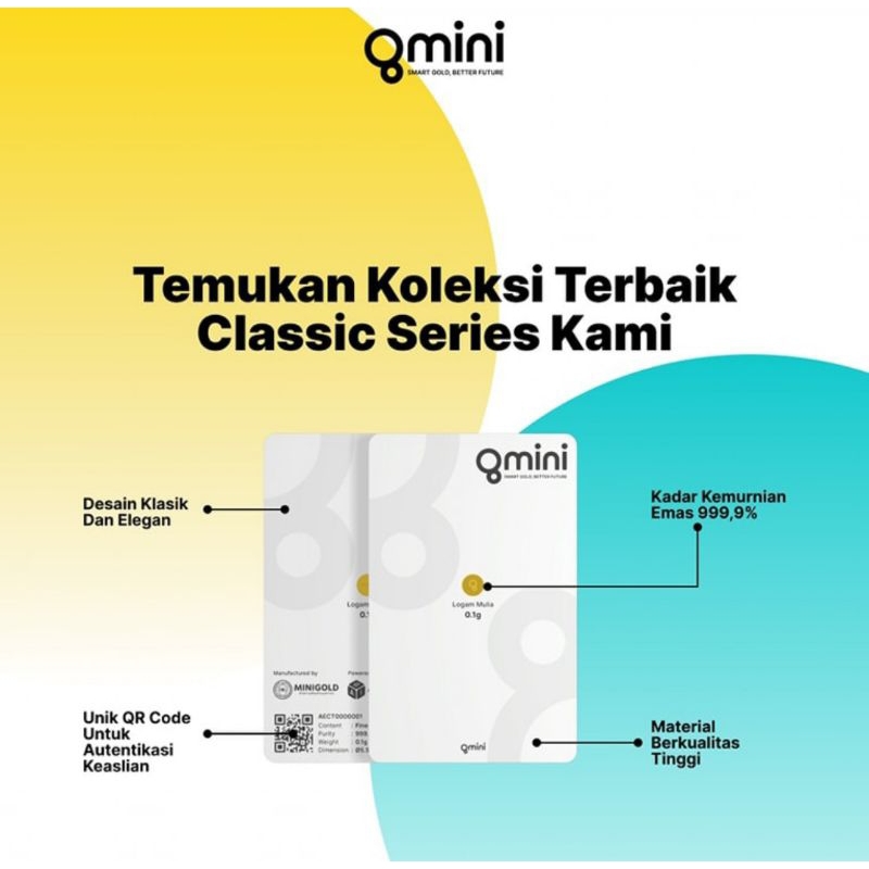 Gmini MiniGold 0.025 0,025 Gram Logam Mulia 24 Karat