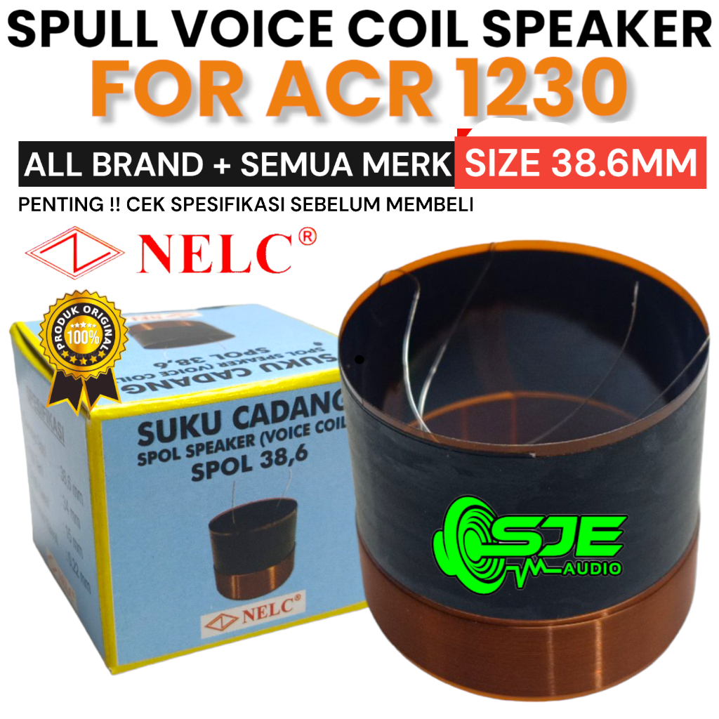 SPUL SPEAKER ACR 1230 38.6 39 MM 39MM 38.6MM 38,6MM 38,6 MM ACR1230 BLACK SPOL SPOLL SPOOL SPULL SEP