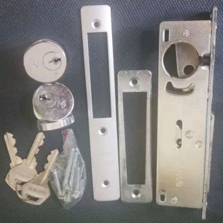 Lotsoolup Kunci Pintu Aluminium Cylinder Dead Lock Merk Alpha No 5128