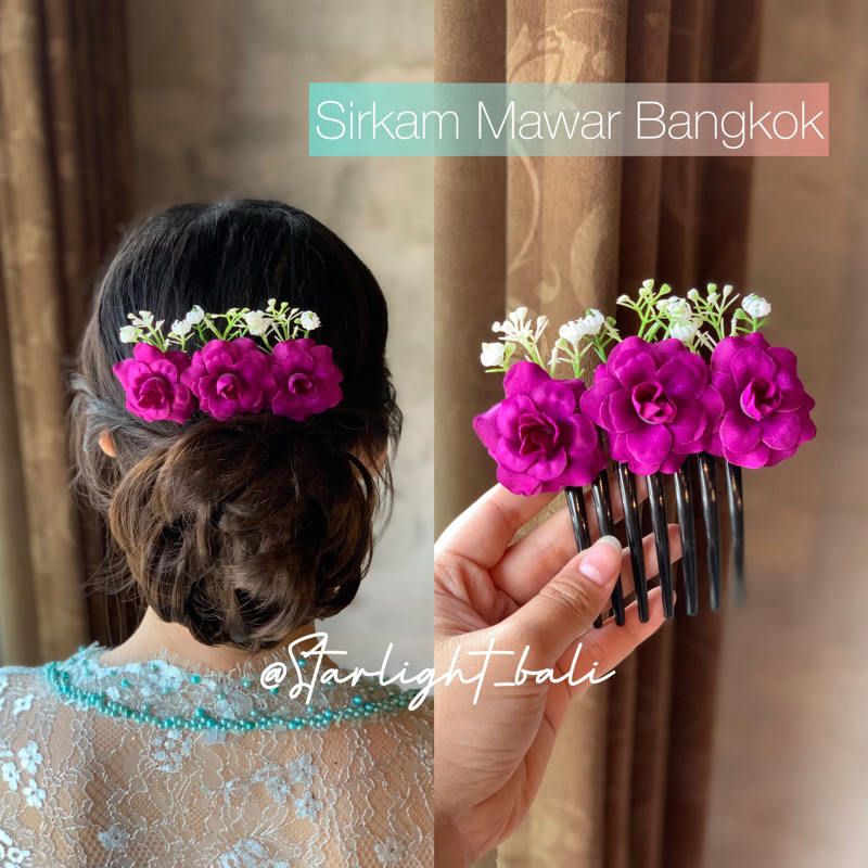 STARLIGHT BALI - Sirkam Mawar Bangkok Baby Breath / Sirkam Rambut / Aksesoris Rambut