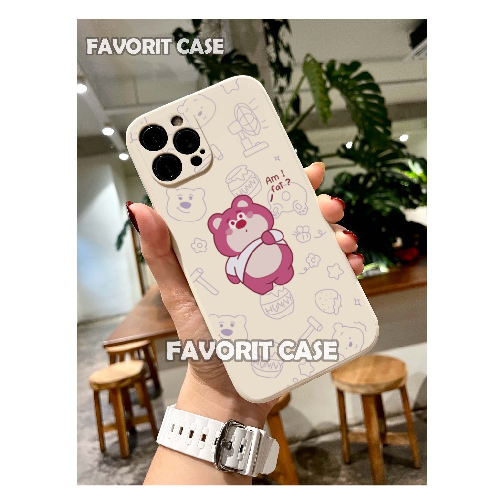 Xiaomi Redmi Note 5 5A 6 7 8 9 10 10s 11 12 PRO 4G 5G Soft Case Motif Lotso Winnie The Pooh Toy Story 001 002 Kartun Lucu Silikon Casing Square Edge