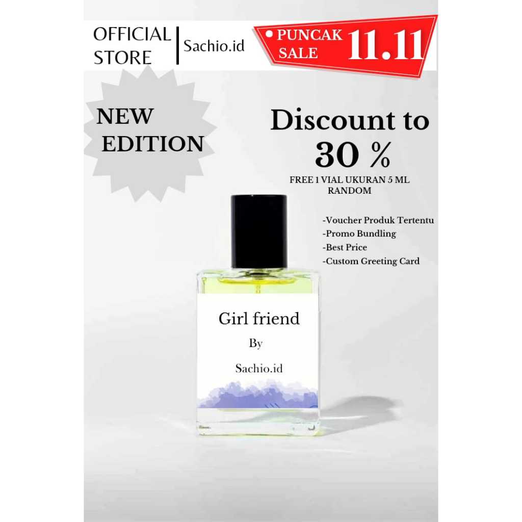 Parfum Tahan Lama - Sachio. id GF(Girl and friend)| Fruity & fresh 35ml