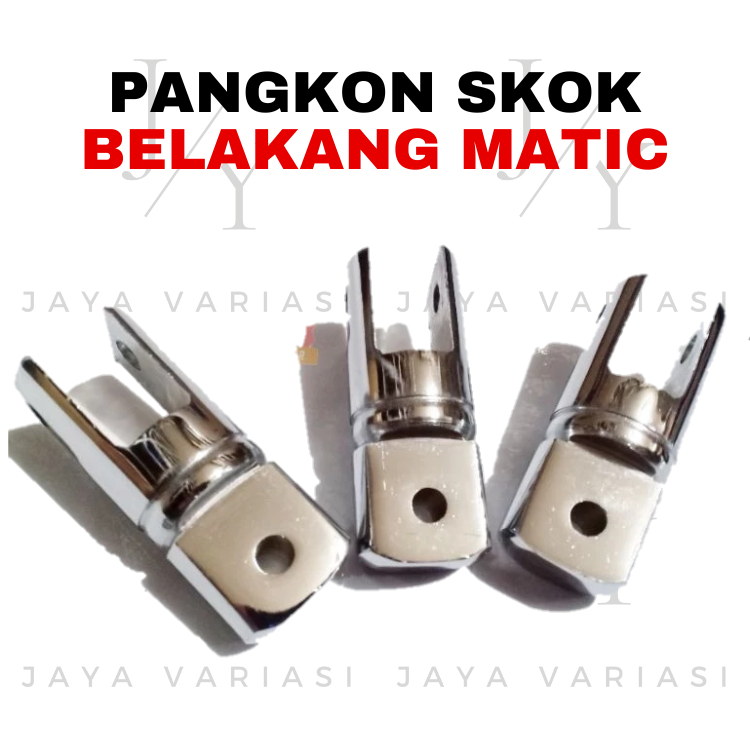 Pangkon Peninggi Skok Shock Belakang Matic Full Besi Double Chrome Universal All Matic Vario 110 Var
