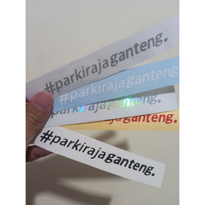 

parkirajaganteng cutting stiker ready anti Air