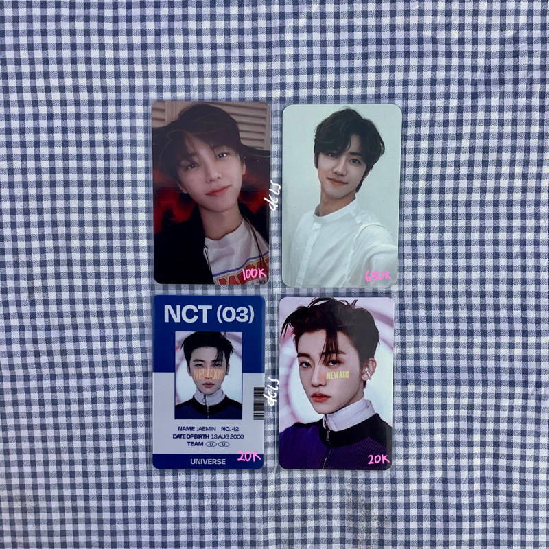 jaemin puff selca vampire pc photocard universe tc trading card