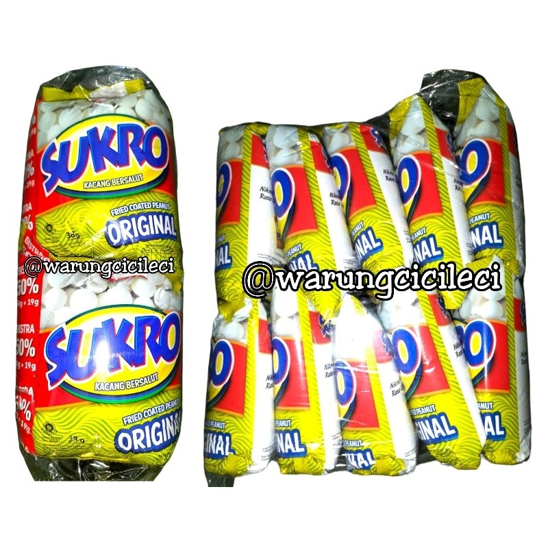 

SUKRO KACANG BERSALUT - DUA KELINCI RASA ORIGINAL 34g x 10pcs ( 1 PACK )