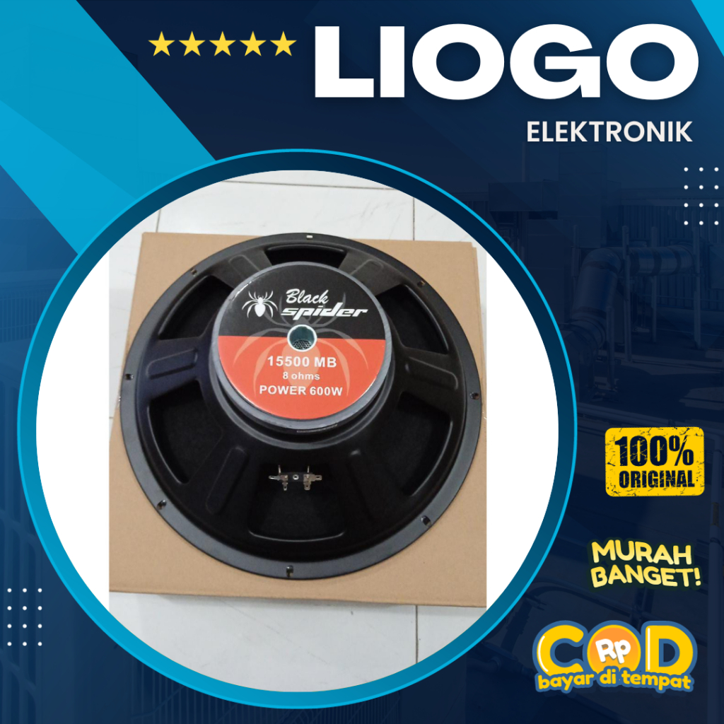 Speaker Black Spider 15 Inch 15500 Fullrange Black Spider 15 Inch BS 15500 MB