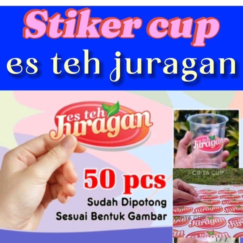 

Stiker Label Es Teh Juragan bisa COD
