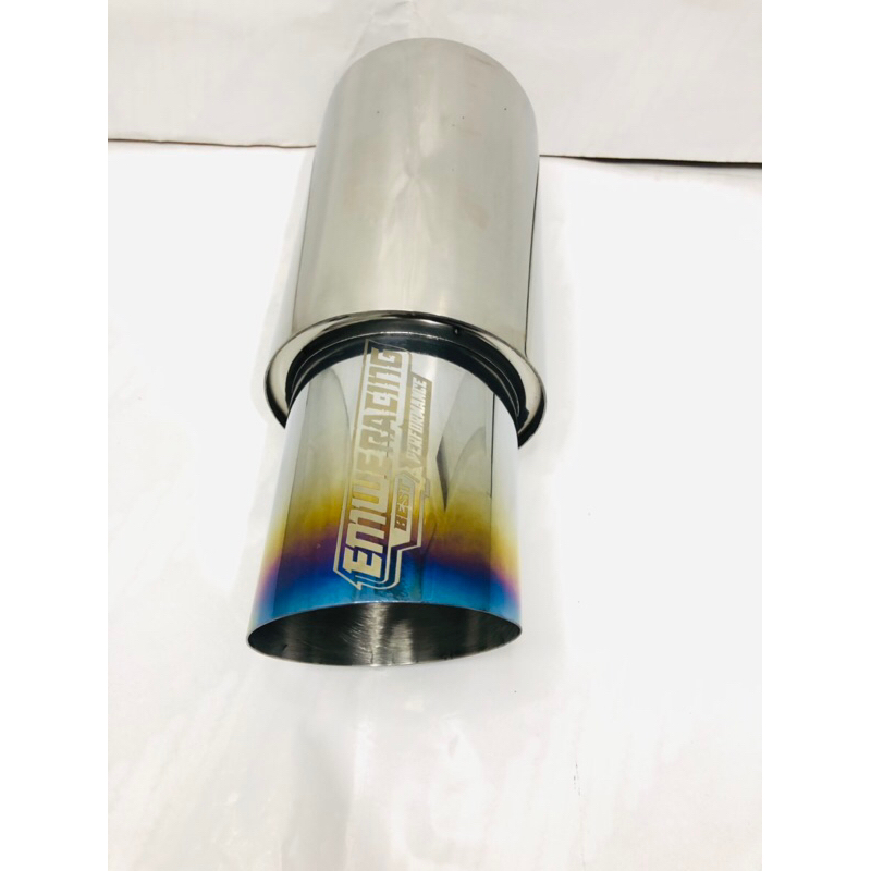 Knalpot Mobil EMWE RACING Full Stenlis inlet 2.5inch Mobil INOVA Bensin INOVA Solar FORTUNER PAJERO 