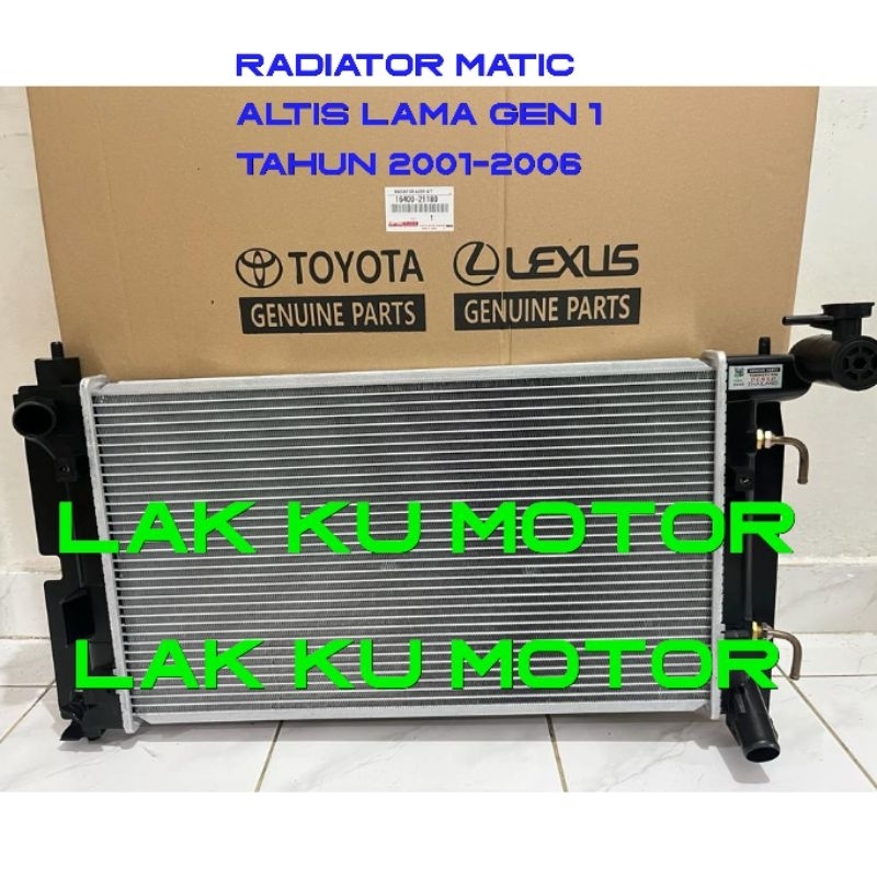 Radiator assy corolla altis matic tahun 2001 2002 2003 2004 2005 2006