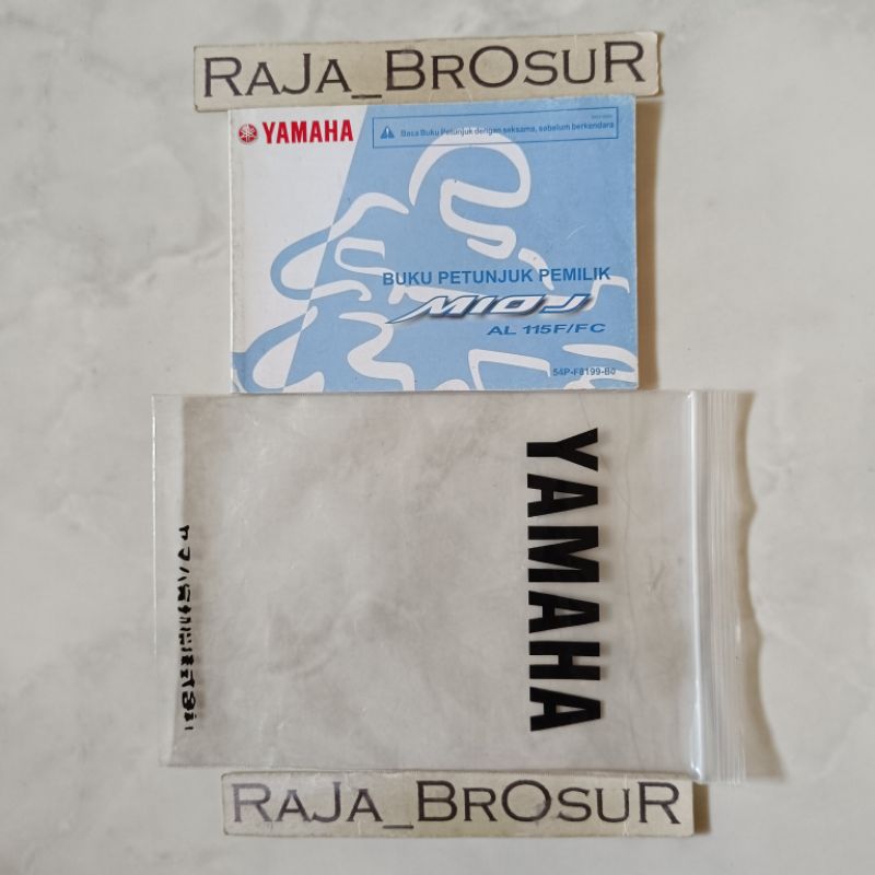 Buku petunjuk pemilik/Manual book Yamaha Mio J 54P 2012-2014