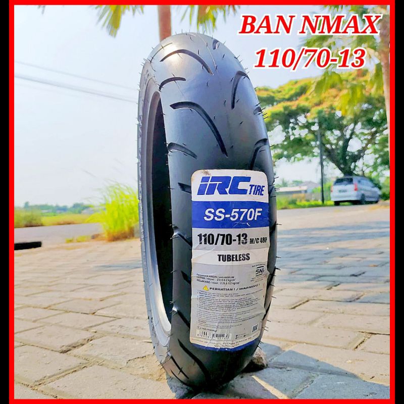 BAN MONTOR IRC TUBELES 110/70-13 ban irc ss570f ban depan nmax ban tubles 110/70-13 ban irc 110/70-1