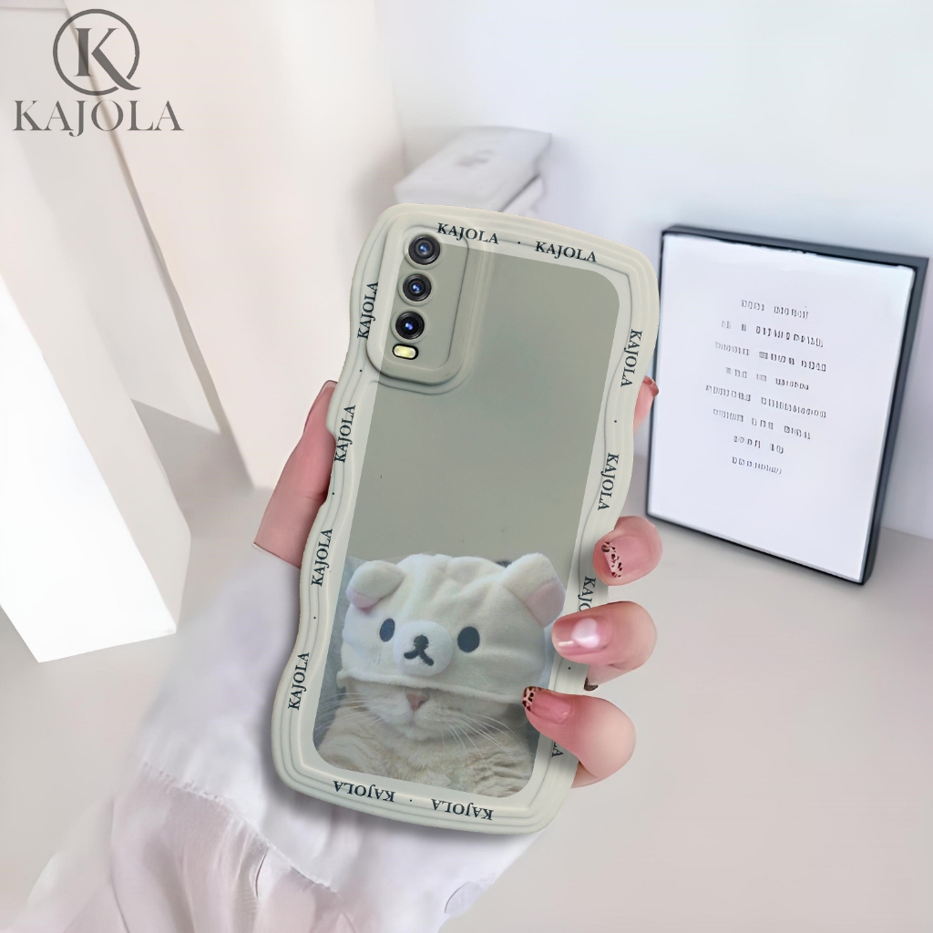 Case Gelombang VIVO Y20 / Y12S Motif Aesthetic Bahan Softcase silicon Lentur - Skin / Casing Handpon
