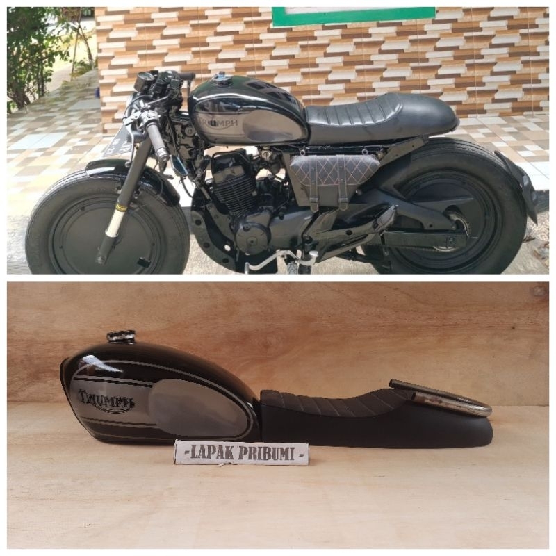 Paket Custom Japstyle Cat Tangki Custom Japstyle Cat Paket Custom Triumph Scrambler Bobber Bratstyle